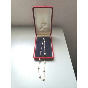 MIKIMOTO Akoya Pearl Station Necklace